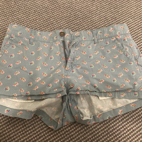Blue floral shorts - Picture 1 of 4